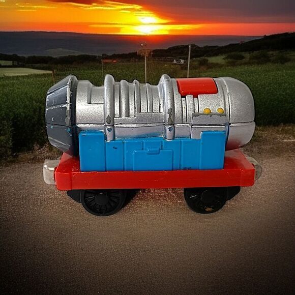 Thomas Wooden Railway Jet Engine Train 2004 Gullane Limited Learning Curve Metal - Picture 13 of 15